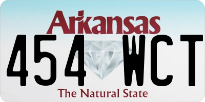 AR license plate 454WCT