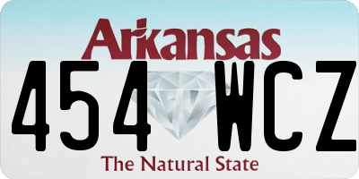 AR license plate 454WCZ