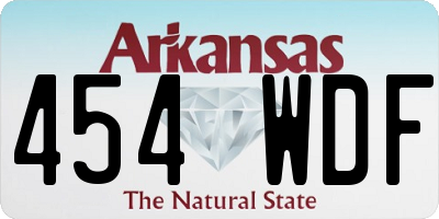AR license plate 454WDF