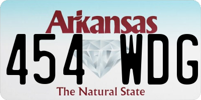 AR license plate 454WDG