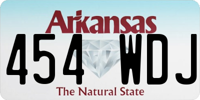 AR license plate 454WDJ