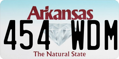 AR license plate 454WDM