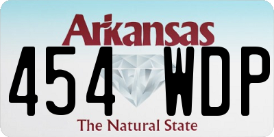 AR license plate 454WDP