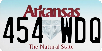 AR license plate 454WDQ
