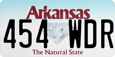 AR license plate 454WDR
