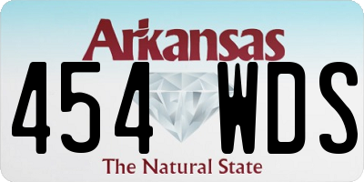 AR license plate 454WDS