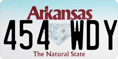 AR license plate 454WDY