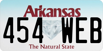 AR license plate 454WEB