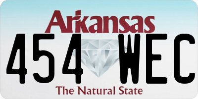 AR license plate 454WEC