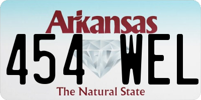 AR license plate 454WEL