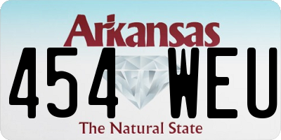 AR license plate 454WEU