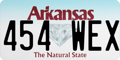 AR license plate 454WEX