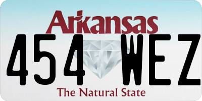 AR license plate 454WEZ