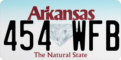 AR license plate 454WFB
