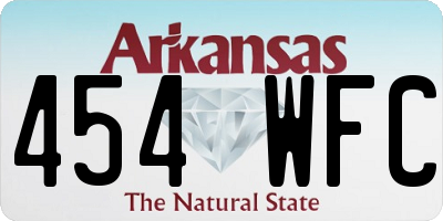 AR license plate 454WFC