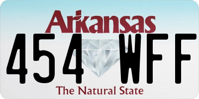 AR license plate 454WFF