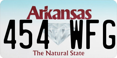 AR license plate 454WFG