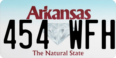 AR license plate 454WFH