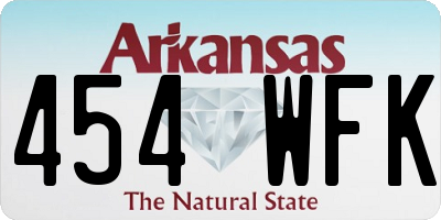AR license plate 454WFK