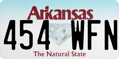 AR license plate 454WFN