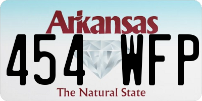 AR license plate 454WFP