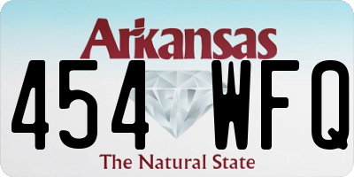 AR license plate 454WFQ