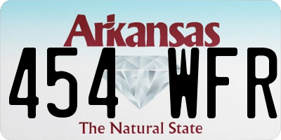 AR license plate 454WFR