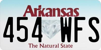 AR license plate 454WFS