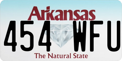 AR license plate 454WFU