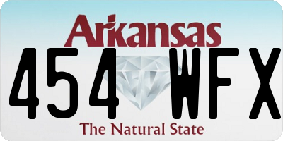 AR license plate 454WFX