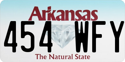 AR license plate 454WFY
