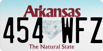AR license plate 454WFZ