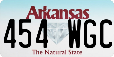AR license plate 454WGC