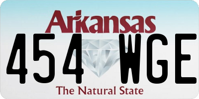 AR license plate 454WGE