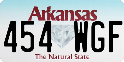 AR license plate 454WGF