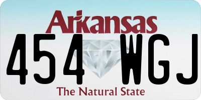 AR license plate 454WGJ