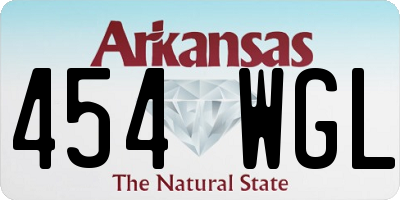 AR license plate 454WGL