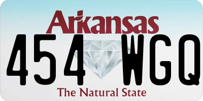 AR license plate 454WGQ