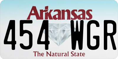 AR license plate 454WGR