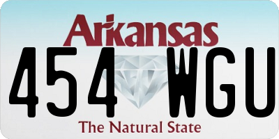 AR license plate 454WGU