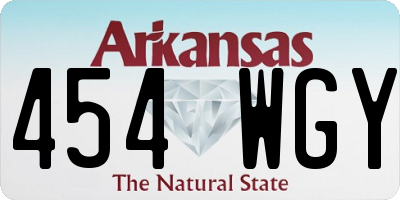 AR license plate 454WGY