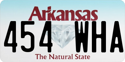 AR license plate 454WHA