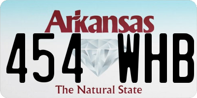 AR license plate 454WHB