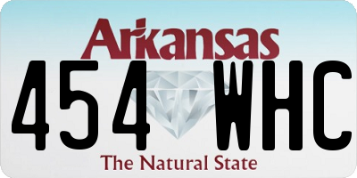 AR license plate 454WHC