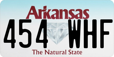 AR license plate 454WHF