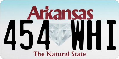 AR license plate 454WHI