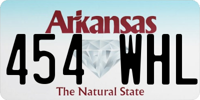AR license plate 454WHL
