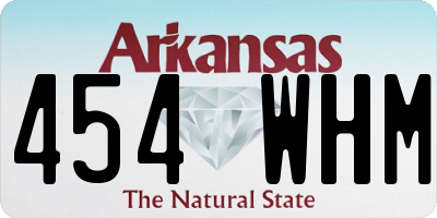 AR license plate 454WHM