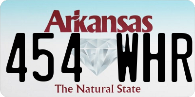 AR license plate 454WHR