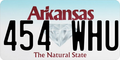 AR license plate 454WHU